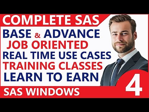 SAS Tutorial for Beginners👌 Getting Started with SAS EG /SAS Studio/ SAS 9.4 Windowing Environment 👍