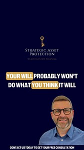 73 reactions | Your will probably won’t do what you want it too… Follow (me) @TheAssetProtectionGuy For More This is just a quick overview, if You need further Information visit the link in my bio  - #estateplanning #estateplan #estateplanning101 #asset #assetprotection #trusts #will #wills | The Asset Protection Guy | Facebook