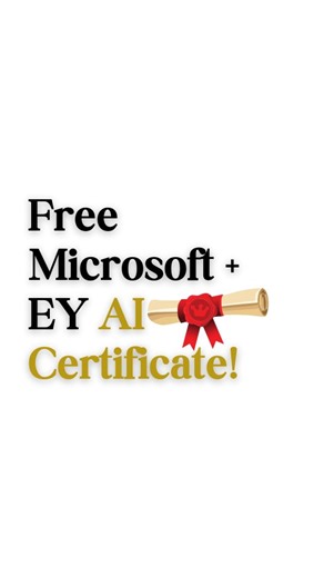 yoursdigitalspot | 👉Welcome to the EY Microsoft Skills Passport courses!(Free AI Course+ Certificate) 🎓 Microsoft & EY just launched a free AI course for... | Instagram