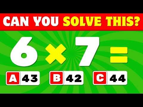 15 MATH QUESTIONS: Only a Genius Can Reach Level 15! 🧠🔥 (Math IQ Test) @QuizoriTV