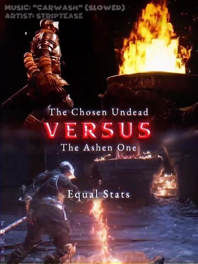 CHOSEN UNDEAD VS ASHEN ONE | EQUAL STATS