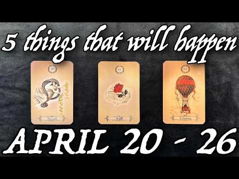 5 things coming to you from April 20 to 26 😍 PICK A CARD Tarot Reading 🔮