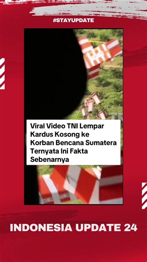 Boleh kecewa dgn penanganan bencana, tp kita jgn menyebar informasi bohong. Semua bekerja keras. #indonesiaupdate #prayforsumatera #tni #tniindonesia🇮🇩 #bencana