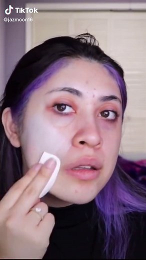 Makeup tutorial raven teen titans #raven #teentitans #costume #cosplay #ravencosplay #ravencostume #makeup #halloween #halloweencostume