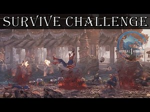 FALLING EXPLODING HEADS - Survive Challenge Fire Temple Season 6 Invasions | Mortal Kombat 1
