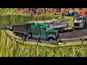 ATS v1.29 - Jay signature 600 jake braking through the hill with 46t of sand - ATS MODS