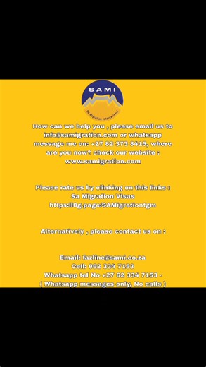Working at SA Migration: Employee Reviews Fast Results: Visa Approved in 48 Hours My name is Jan. I’ve been working with SA Migration for the application of my South African visa, which we did with Mrs. Fazline. We submitted the application on the 3rd of April and got the outcome just two weeks later—but the visa itself was approved in just 48 hours. I’m really happy and thankful. I hope more foreigners reach out to SA Migration at 47 Strand Street to receive the help they need. | SA Migration -