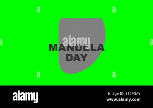 Mandela Day green screen with logo Stock Video Footage - Alamy