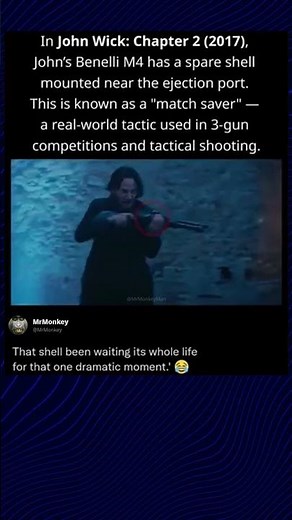 In John Wick: Chapter 2 (2017), The Benelli M4 “Match Saver” Trick Pros Actually Use