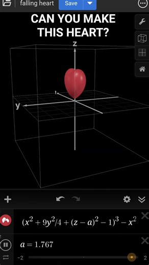 You Won’t Believe This Falling Heart ❤️ is Maths! 📈 #mathsart