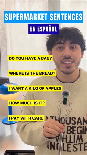 Spanish Lab / Teacher on Instagram: "🛒✨ Frases útiles en el supermercado – Español ✨🛒 En este video aprendemos frases básicas para usar en el supermercado, ideales para comprar con confianza y comunicarte en situaciones reales 🇪🇸 Perfectas para estudiantes de nivel A1–A2 Aprende español práctico para el día a día Guárdalo y practica con Spanish Lab ✨ ———————————————————————————————— 🛒✨ İspanyolca: Süpermarkette kullanılan faydalı ifadeler ✨🛒 Bu videoda, süpermarkette kullanabileceğiniz tem