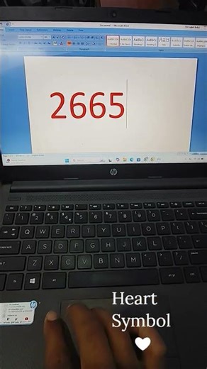 Computer Shortcut Keys || Heart Symbol || #computer #shorts #shortvideo #computereducation