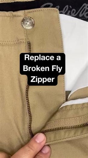 It’s easier than you might think to replace a broken fly zipper. Make sure to measure the broken zipper, especially if it’s metal, to get the correct size. If it’s a nylon zipper, they are a lot easier to cut down without needing any special tools. We also like to use an Open Toe Foot for our final topstitching so we can see clearly to match any marks from the original stitching. | Singer North America