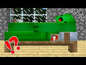 How JJ Built a Bunker inside Mikey’s BED in Minecraft!
