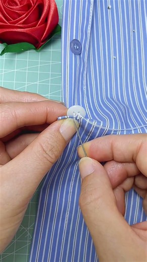 Perfect Overcasting Stitch for Denim | Strong & Clean Hand Sewing Trick 🧵✨ #shorts #viral