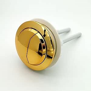 Dual Push Toilet Flush Button, Toilet Tank Gold Colour 38mm/48mm/58mm Button Round Shape Toilet Push Buttons Bathroom Accessories (Size : 38mm B)
