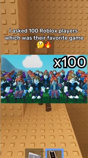 I ASKED 100 ROBLOX PLAYERS #roblox #robloxshorts #rblx #relatable #mha