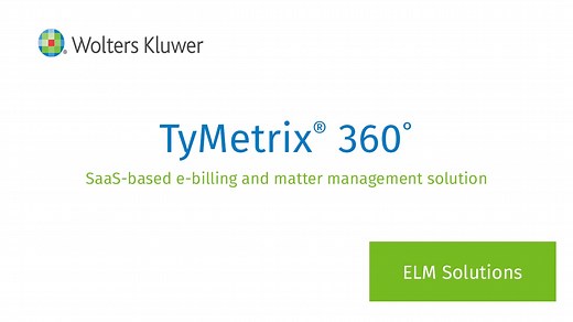 Wolters Kluwer's ELM Solutions TyMetrix 360°