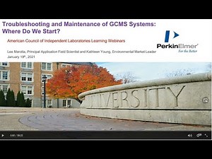 Troubleshooting and Maintenance of GCMS Systems: Where Do We Start?