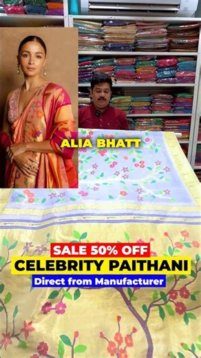 CELEBRITY PAITHANI SAREE Starts from ₹500? 🤩 | Mumbai saree market | Saree Draping | Dadar Market