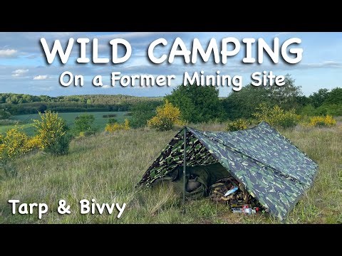 Wild Camping on an Old Coal Mine - Tarp and Bivvy Bag - WILD CAMPING UK