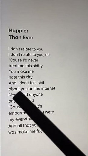 Billie Eilish - Happier Than Ever (Lyrics) in Karaoke | Sujal Khadgi🖤