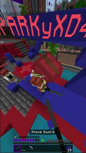 Mazin block clutch #minecraft #minecraftpvp #minecraftbedrock #minecraftshorts #minecraftbridge