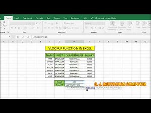 Mastering VLOOKUP Function in Microsoft Excel || Microsoft Excel || S. J. INSTITUTION