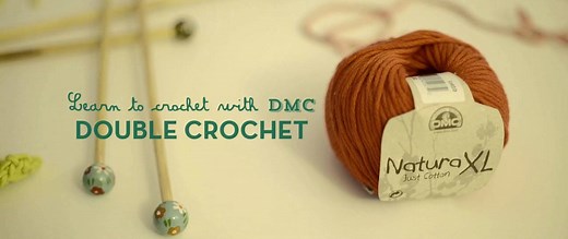 Learn to make your first double crochet stitches perfect for Amigurumi designs. Enjoy crochet with DMC yarns and patterns. Visit www.dmccreative.co.uk to find out more. | DMC