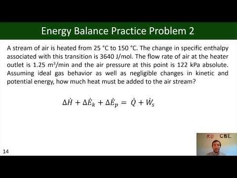 MEB: Practice Energy Balance Problem