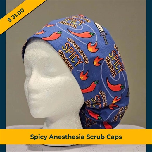 Who says medical gear can't be stylish? 🔥✨ Introducing our Spicy Anesthesia Scrub Caps – where comfort meets charisma! Designed with vibrant patterns that reflect your passion, these caps offer all-day comfort 🍃🌈. Say goodbye to boring scrubs and embrace the joy of standing out in the OR 🙌. Made from breathable fabric, they fit like a dream, keeping you cool and confident during those long shifts! Ready to add some spice to your scrub game? 👩‍⚕️🧑‍⚕️ Grab your cap for just $31.00 before the