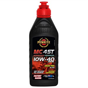 Penrite MC-4 ST 10W-40 PAO/Ester Motorcycle Engine Oil 1L - MC410W40001