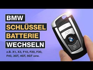 Changing the BMW key battery - BMW X1, X3, F & GT models - DIY instructions - Testventure