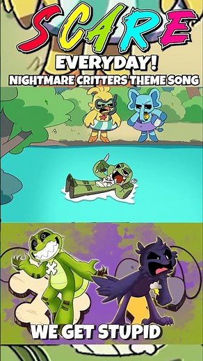 Scare Everyday! (Nightmare Critters Theme Song) Poppy Playtime Allister X Poe Spot The Difference 🐊