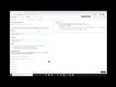 LeetCode Problem #658 Find K Closest Elements