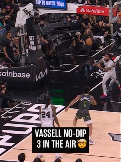 Devin Vassell No-Dip Mid-Air 3-Point Highlights