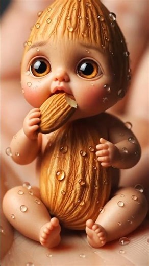 Badam Baby Eating Almond#shorts