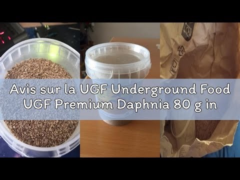 Avis sur la UGF Underground Food UGF Premium Daphnia 80 g in 500 ml Pot, Dried Food for Aquarium Fis
