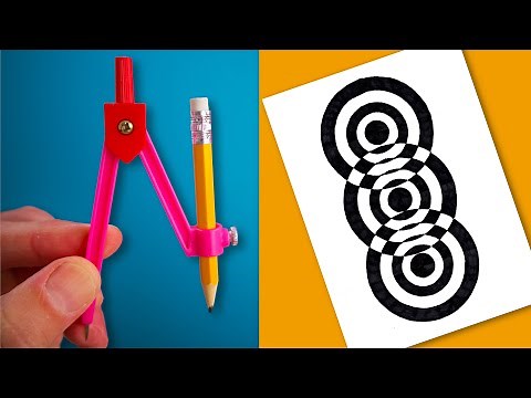 Master the Art of Mesmerising Designs with a Compass! Explore OP-ART and Boost Your Skills