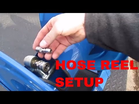 High Pressure Hose Reel set up