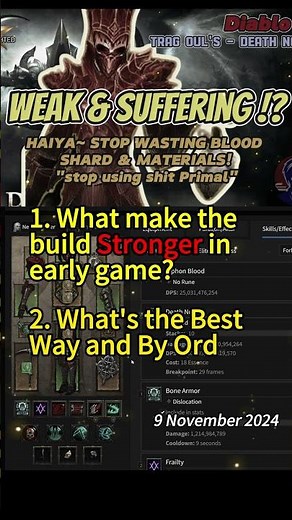 Diablo 3 Farming Loots/Gears Smartly for Trag Oul's Necromancer #necromancer #season33 #diablo3