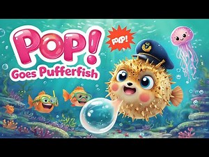 Pop! Goes the Pufferfish 🐡 | Catchy Kids Song 🎶 with Bubbles & Surprises 🎉 From Zimbo Kids.