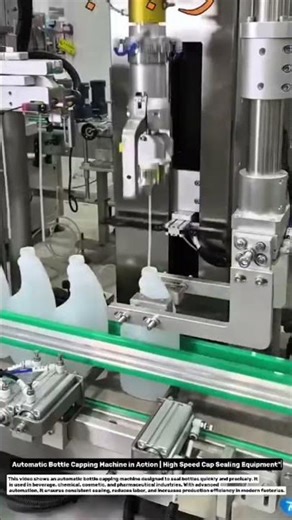 Automatic Bottle Capping Machine in Action | High Speed Cap Sealing Equipment".