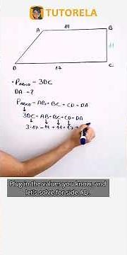 Solve for the Missing Side in a Trapezoid's Perimeter #Math #Trapeze #PerimeterOfATrapezoid