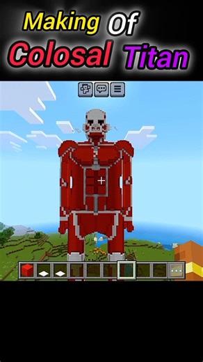 making of colosal titan in Minecraft 💀