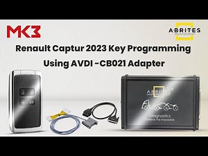 Renault Captur 2023 Key Programming with AVDI + CB021