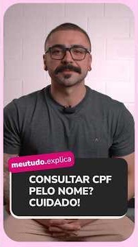CONSULTAR CPF PELO NOME é PERMITIDO? Veja o que a LEI DIZ