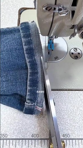 How to Shorten Jeans While Keeping the Original Hem Finish #sewing #sewingtips #versatilesewin