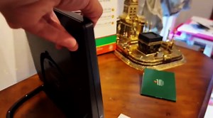 Digital Azan Clock with Automatic Prayer Time Adjustments Including DST and 5 Times Daily Athan Reminder with Alarm for Muslims | Wall & Table Clock 9”x8” (Desktop/Wall (Black) Azan Clock)