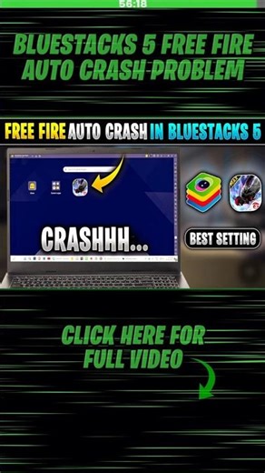 How To Solve Bluestacks 5 Free Fire Crash Problem | Bluestacks 5 Crash Problem | Free Fire Auto Back